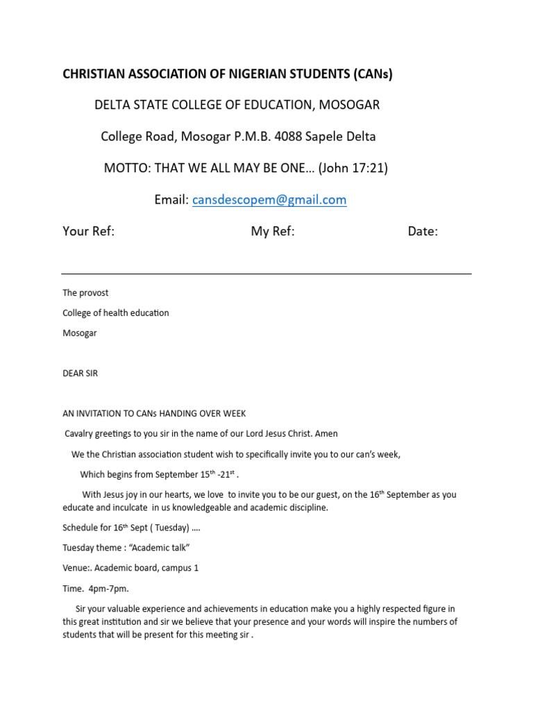 CANs Letter to Provost | PDF