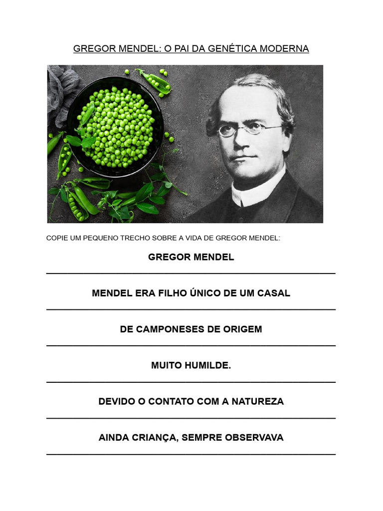 Gregor Mendel: Pai da Genética | PDF