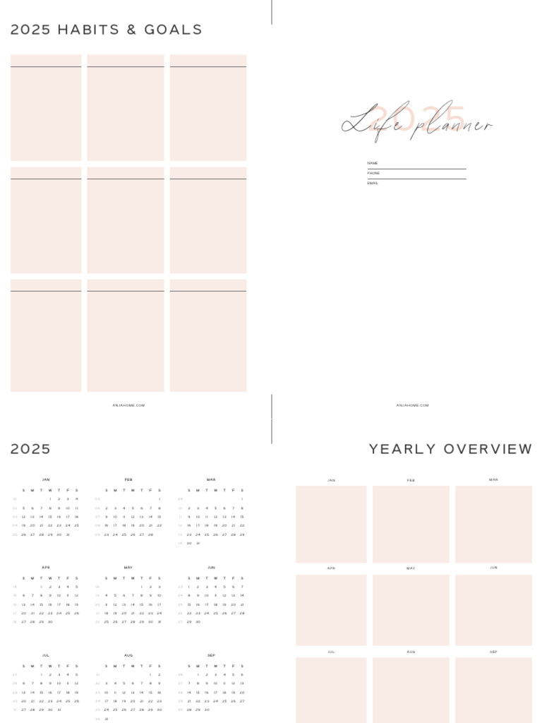 Free Half Letter Planner Printables | PDF