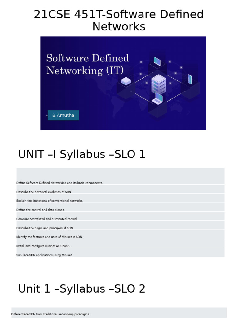 Understanding Software Defined Networking | PDF | Computer Network ...