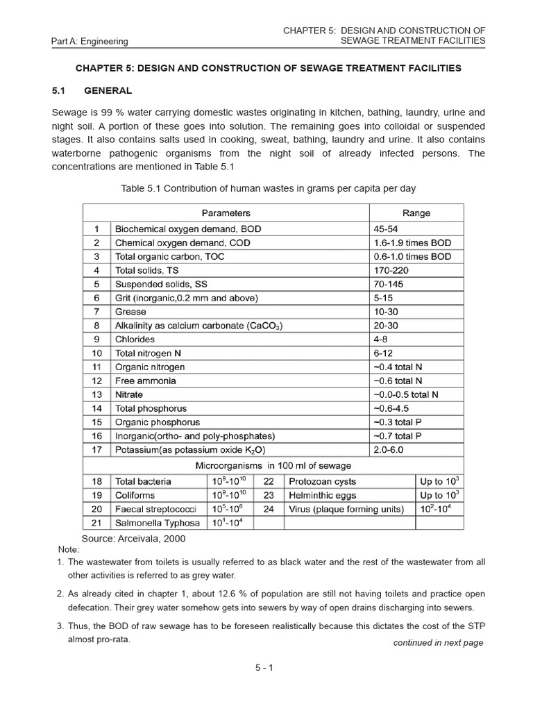 Sewage Treatment Facilities Design Guide | PDF | Sewage Treatment ...