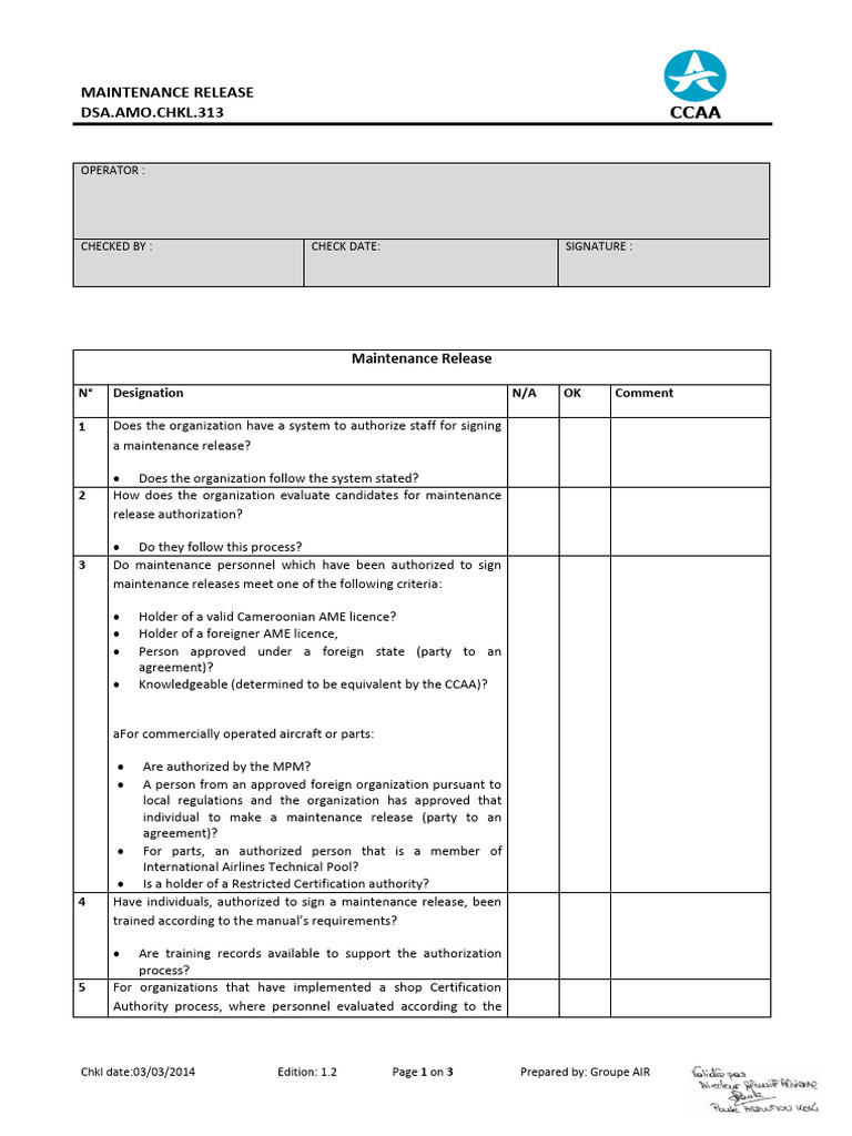 DSA Maintenance Release Guidelines | PDF
