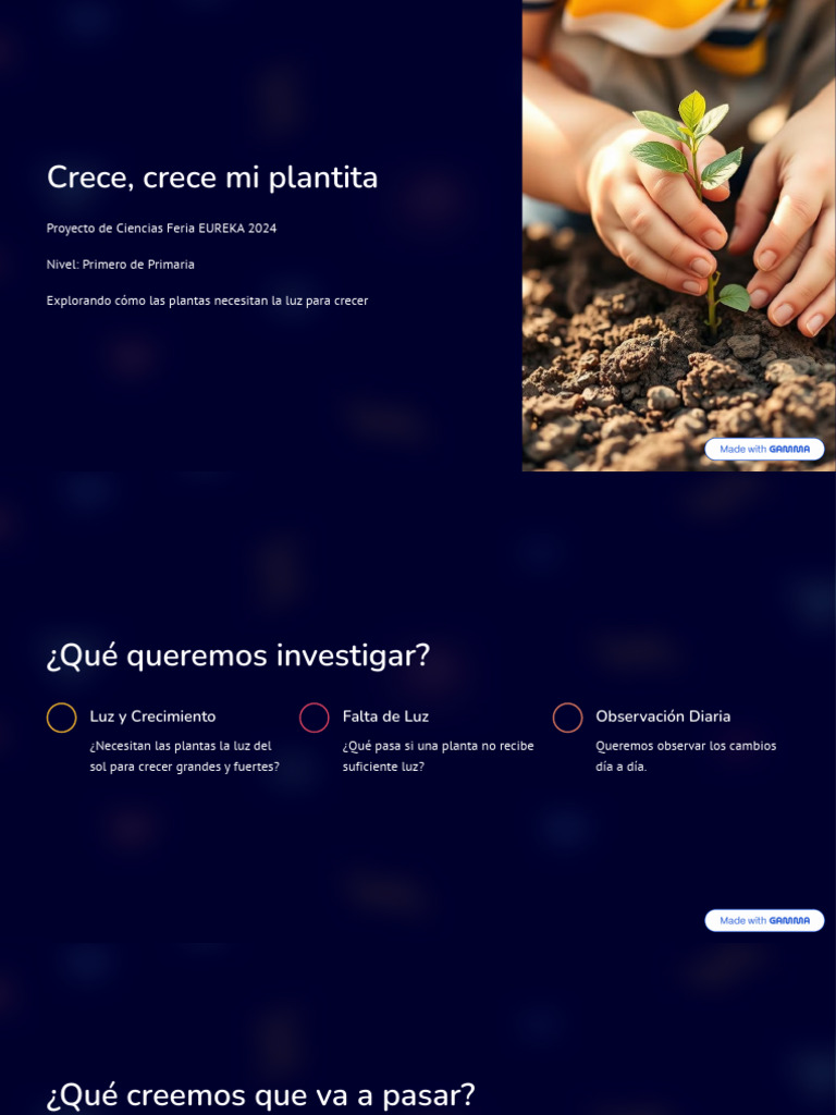 Proyecto-Crece Mi Plantita | PDF | Plantas | Dom
