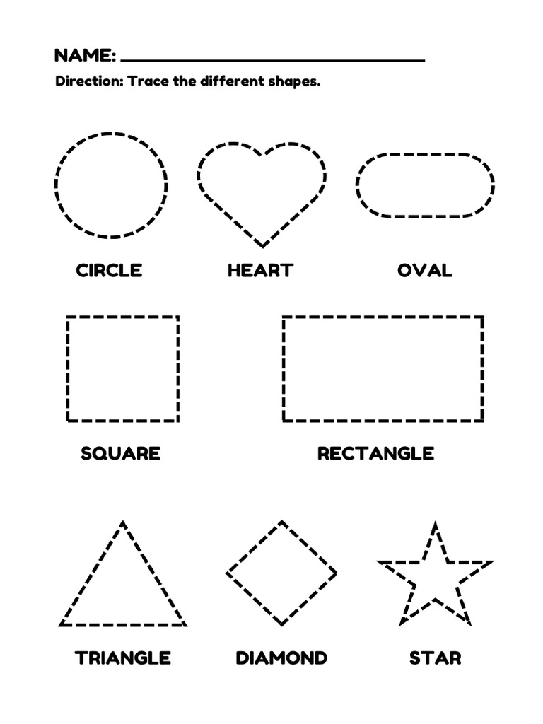 Shapes Worksheet F9b2883ee3 | PDF