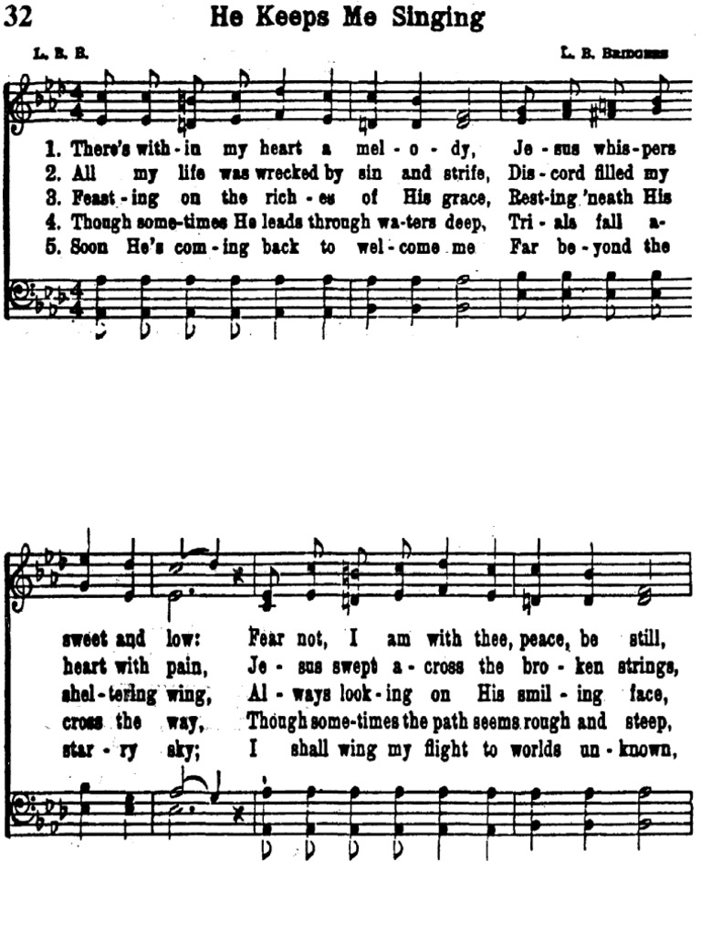 He Keeps Me Singing | PDF