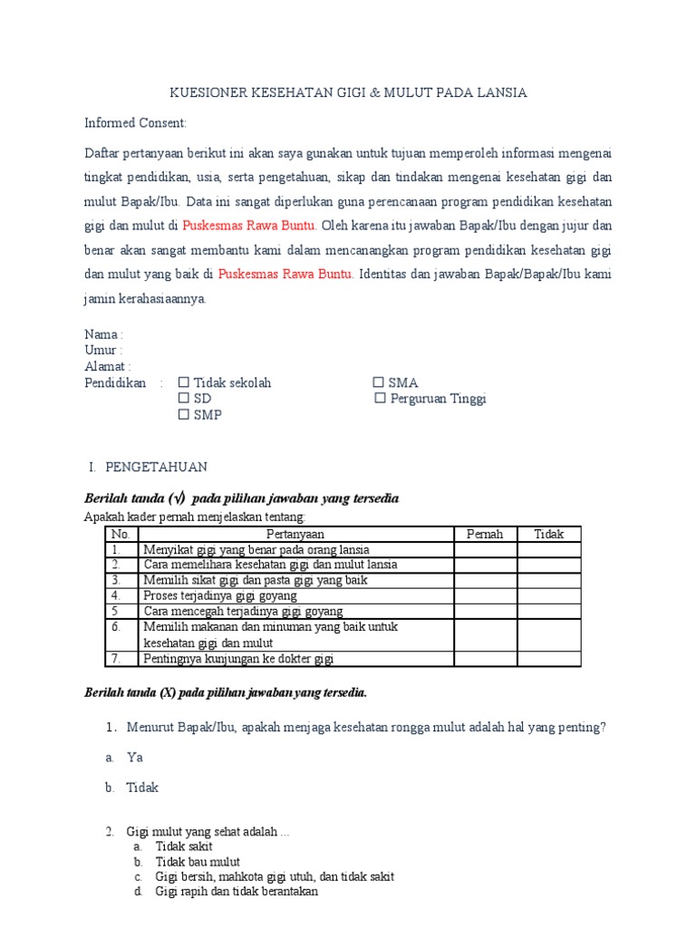 14++ Soal soal pengetahuan kesehatan gigi dan mulut ideas