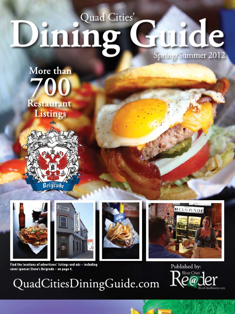 Quad Cities' Dining Guide - Spring - Summer 2012 | PDF | Lunch ...