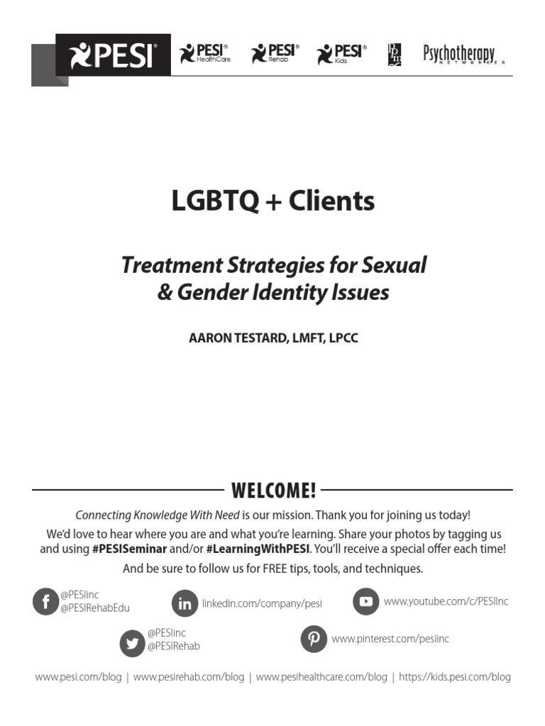LGBTQ+ Affirmative Counseling Strategies | PDF | LGBTQIA+ Studies ...
