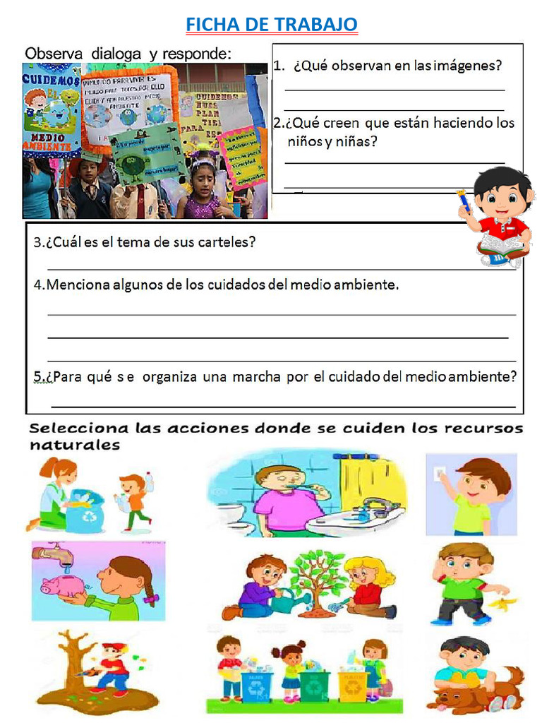 Ficha de PS - Marcha Por El Cuidado Del Medio Ambiente | PDF