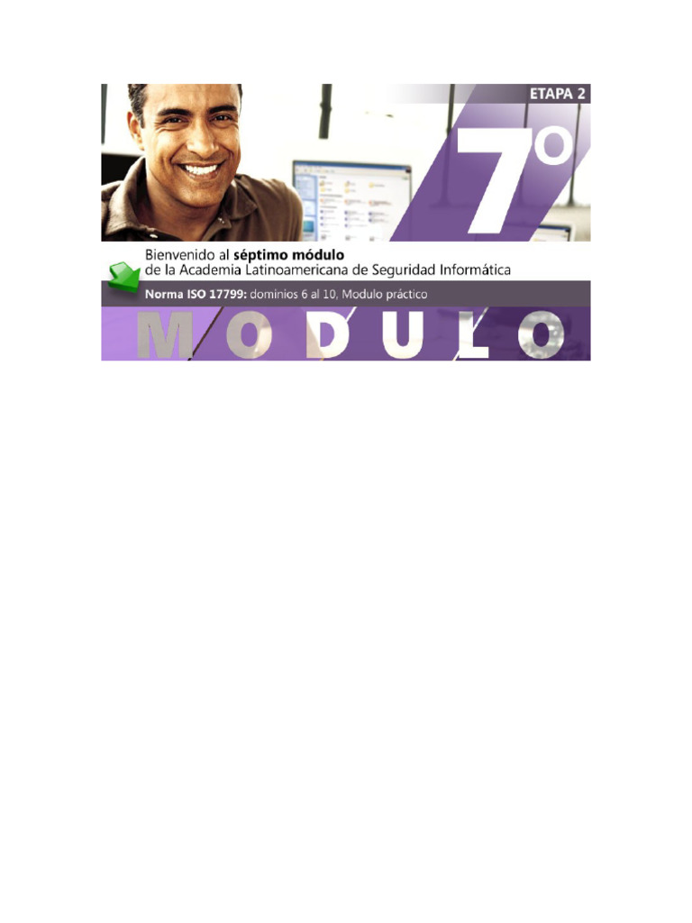 Modulo 7 | PDF | La seguridad informática | Seguridad