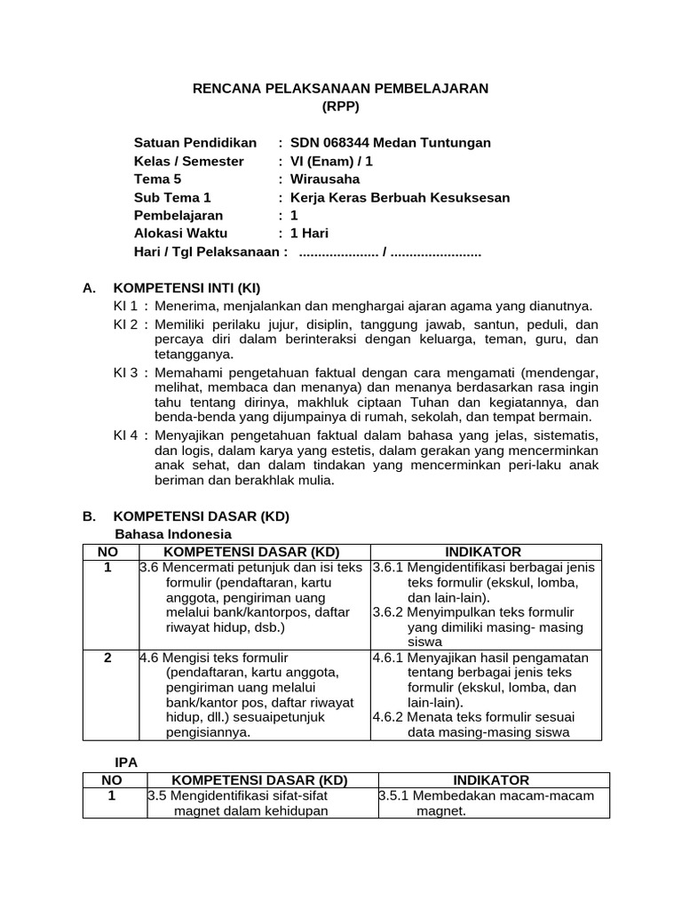 RPP PKP | PDF