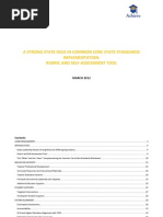 Download Common Core State Standards Implementation Rubric and Self-Assessment Tool by Achieve Inc SN90216311 doc pdf
