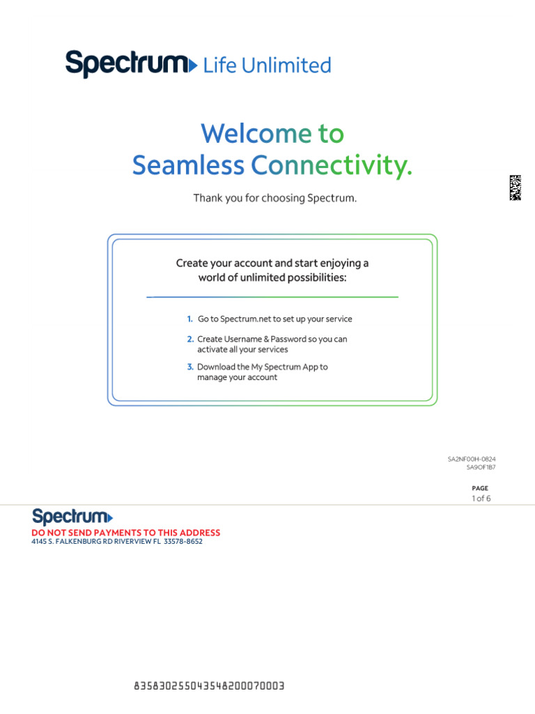 Spectrum Bill Payment Instructions | PDF | Cheque | Debit Card