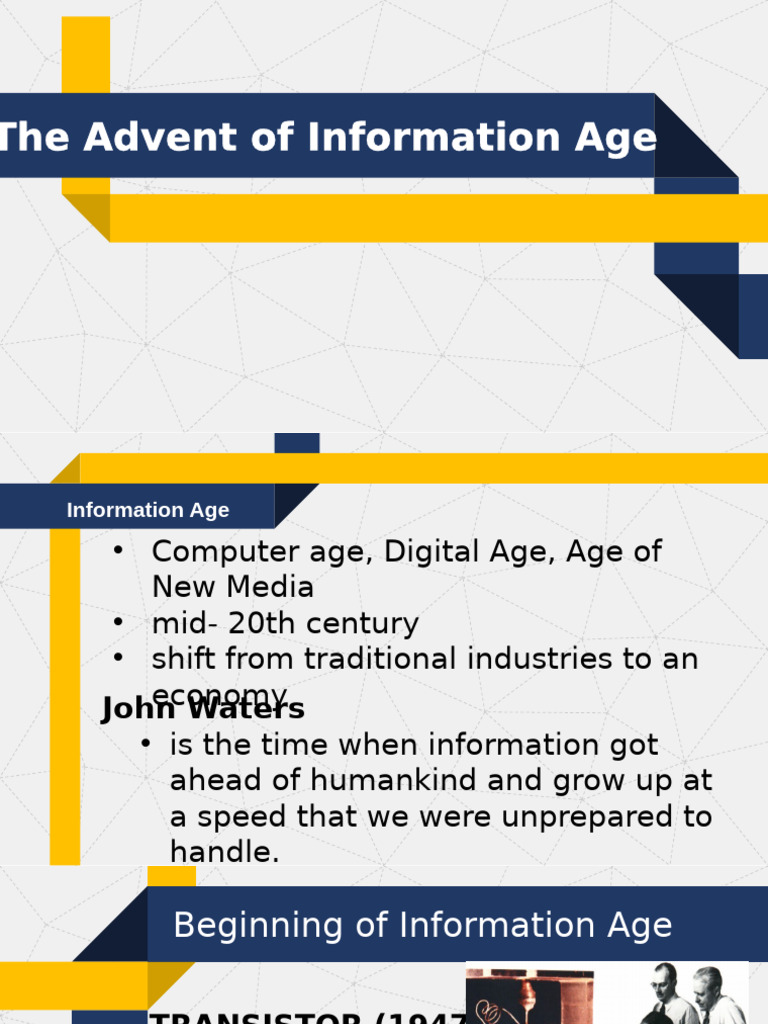 Evolution of the Information Age | PDF | Encryption | Computer Data Storage