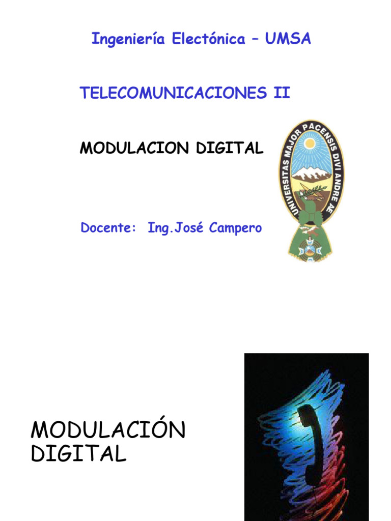 Modulación Digital en Telecomunicaciones | PDF | Compresión de datos ...