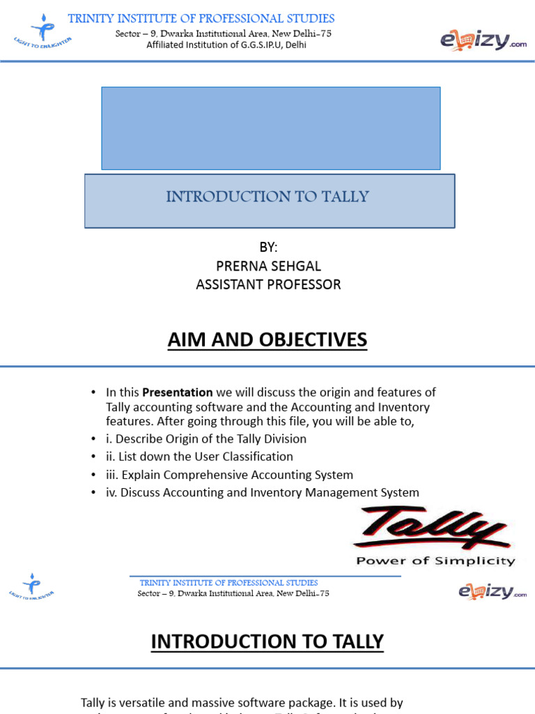 Tally 151003110122 Lva1 App6892 | PDF | Audit | Computing