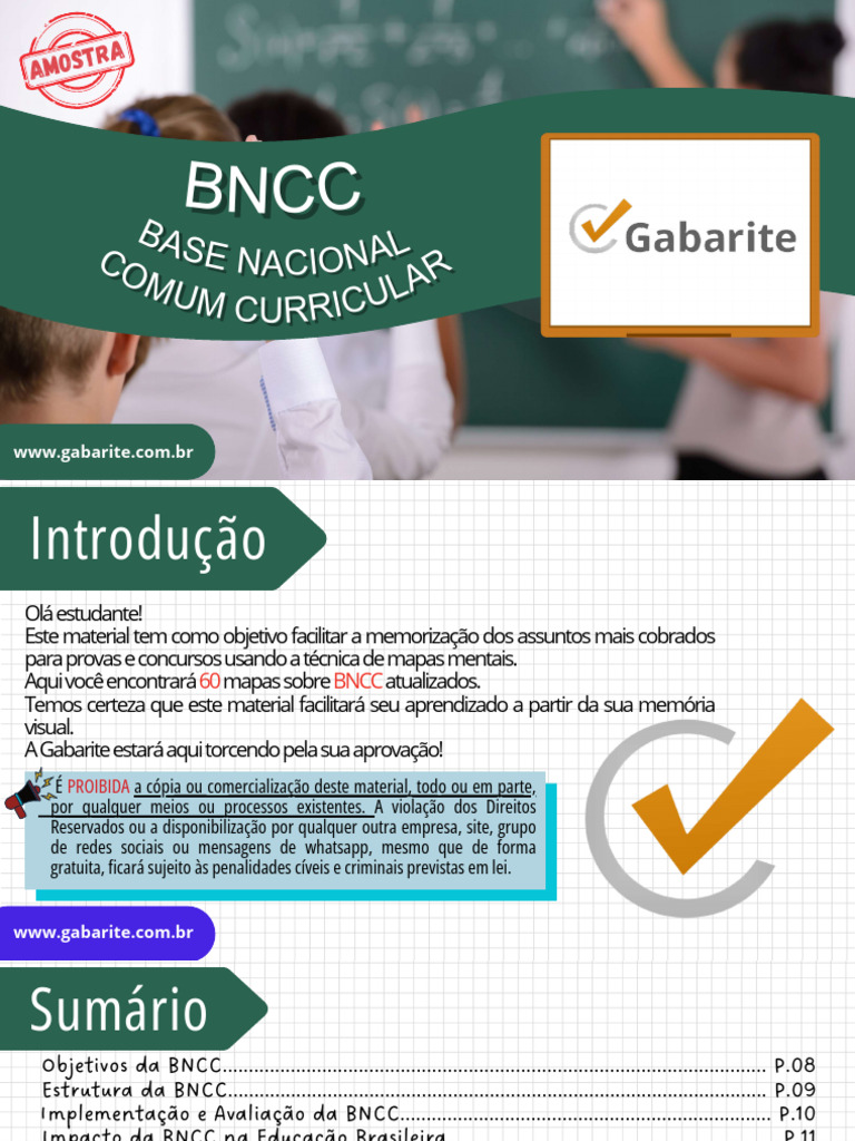 C1 - BNCC - Base Nacional Curricular (60 Mapas Mentais) - Amostra | PDF ...