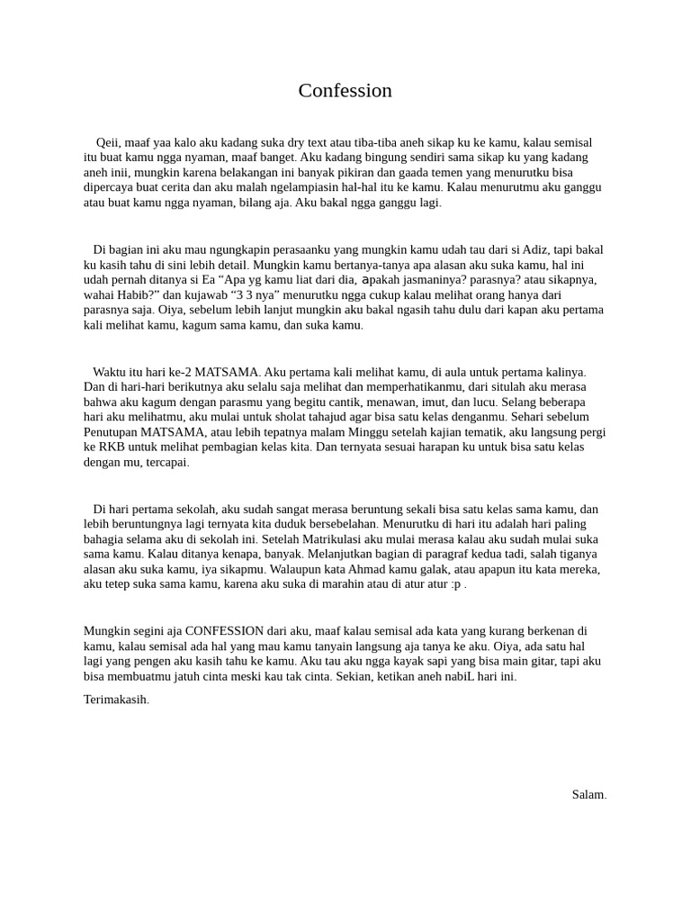 Confession | PDF
