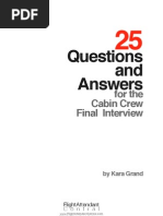 25 Questions and Answers Cabin Crew Final Interview