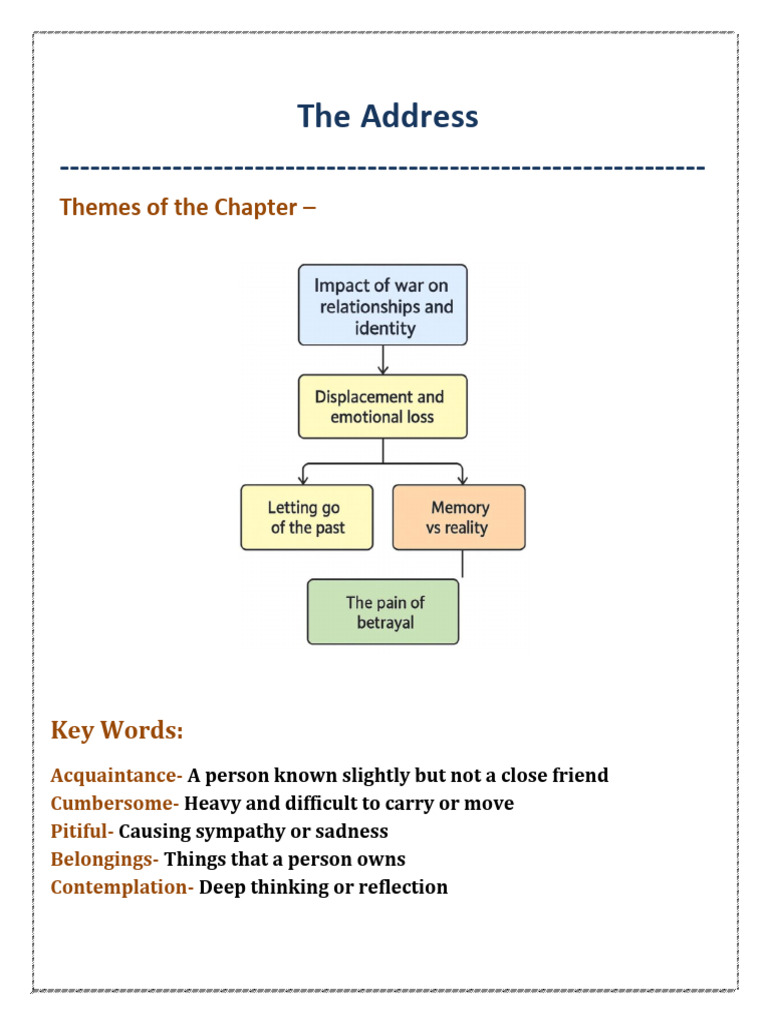 The Address: A Journey of Healing | PDF