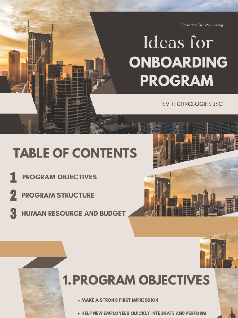 SV Technologies Onboarding Program Guide | PDF | Behavioural Sciences ...