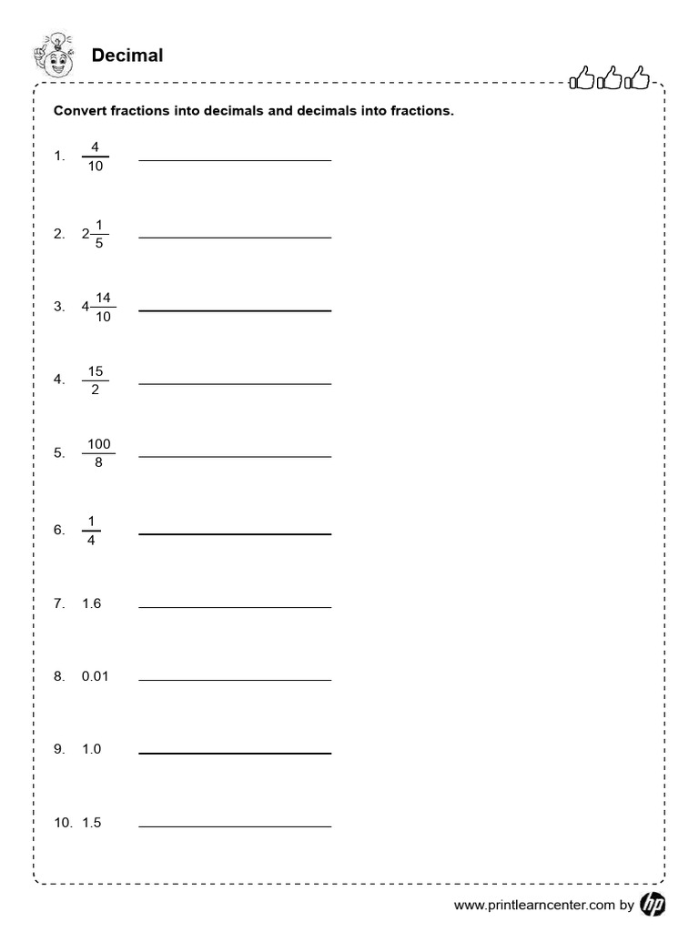 19 11 12 Math Arithmetic Decimals | PDF
