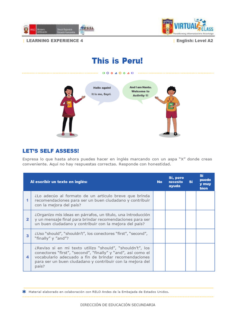 Learning Experience 4 - Activity 1 - A2 | PDF