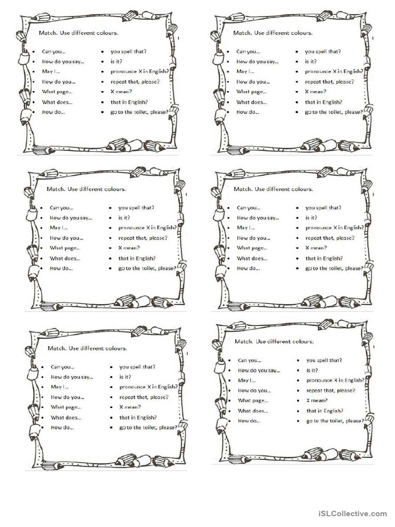 Classroom Language | PDF