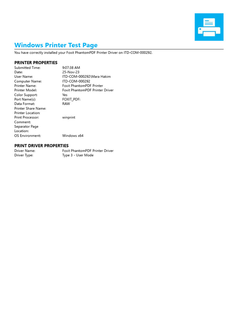 Test Page | PDF