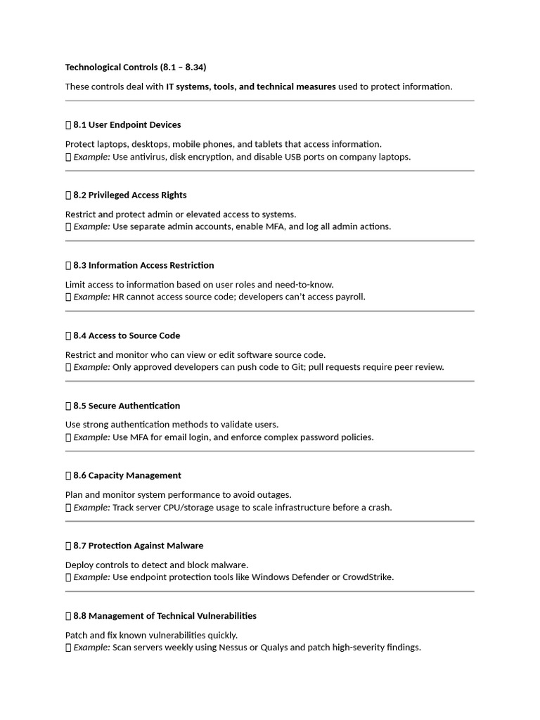 Overview of Technological Controls | PDF | Security | Computer Security