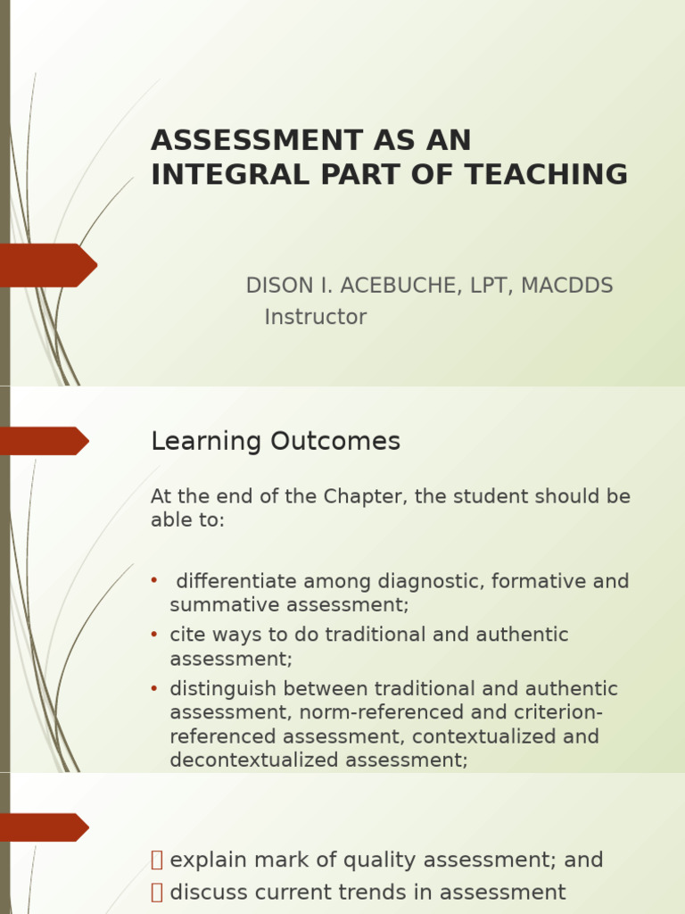 Understanding Assessment Types in Education | PDF | Educational ...