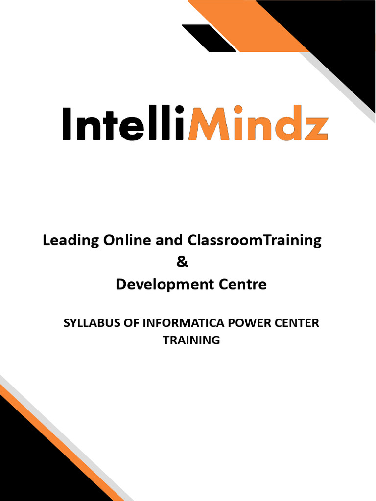 Informatica Power Center Training Syllabus | PDF
