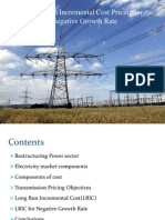 Long-Run Incremental Cost Pricing for Negative Growth Rate