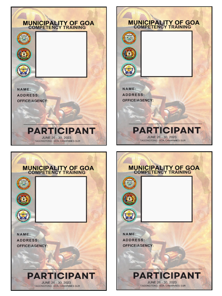PARTICIPANTS ID Card | PDF