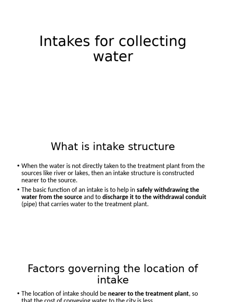 Intake Well vs. Jack Well Explained | PDF | Dam | River