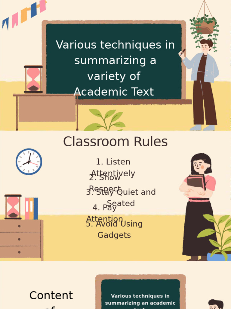 Various Techniques in Summarizing A Variety of Academic Text - 20250709 ...