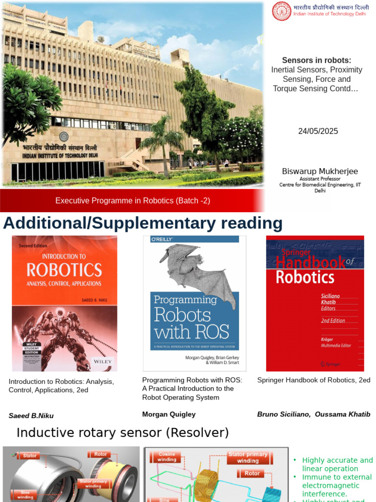 Robotics Sensors Overview and Analysis | PDF | Accelerometer | Sensor