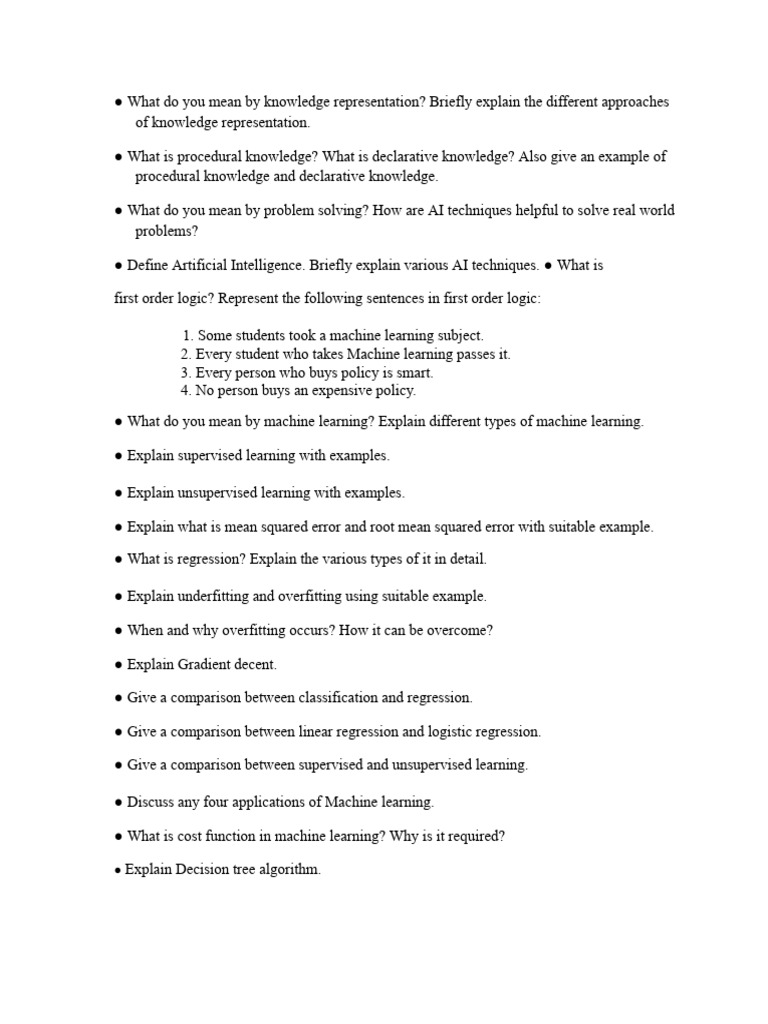 Knowledge Representation and AI Techniques | PDF