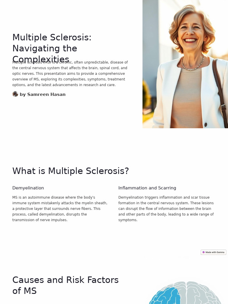 Multiple Sclerosis Navigating The Complexities | PDF | Multiple ...