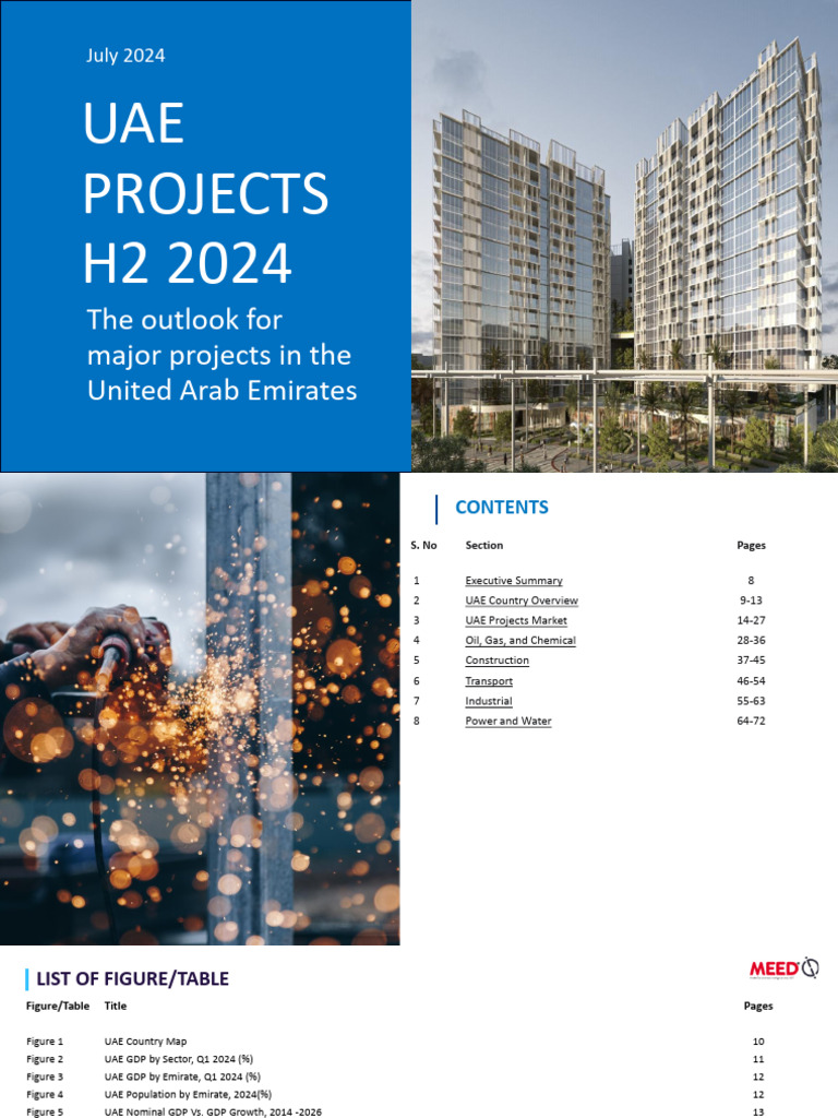 UAE Major Projects Outlook H2 2024 | PDF | United Arab Emirates | Economies