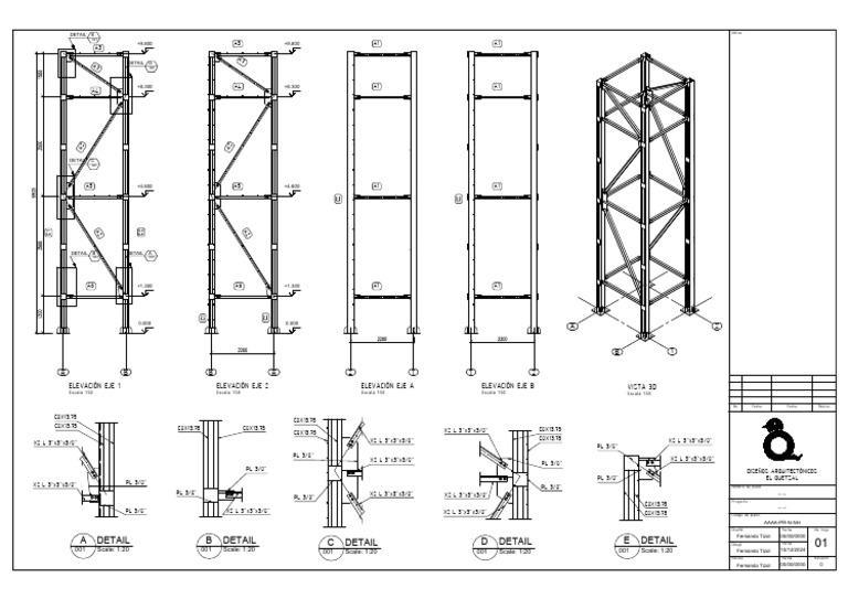 001.Dwg-A2 Advance Steel | PDF