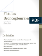 Fístulas Broncopleurales