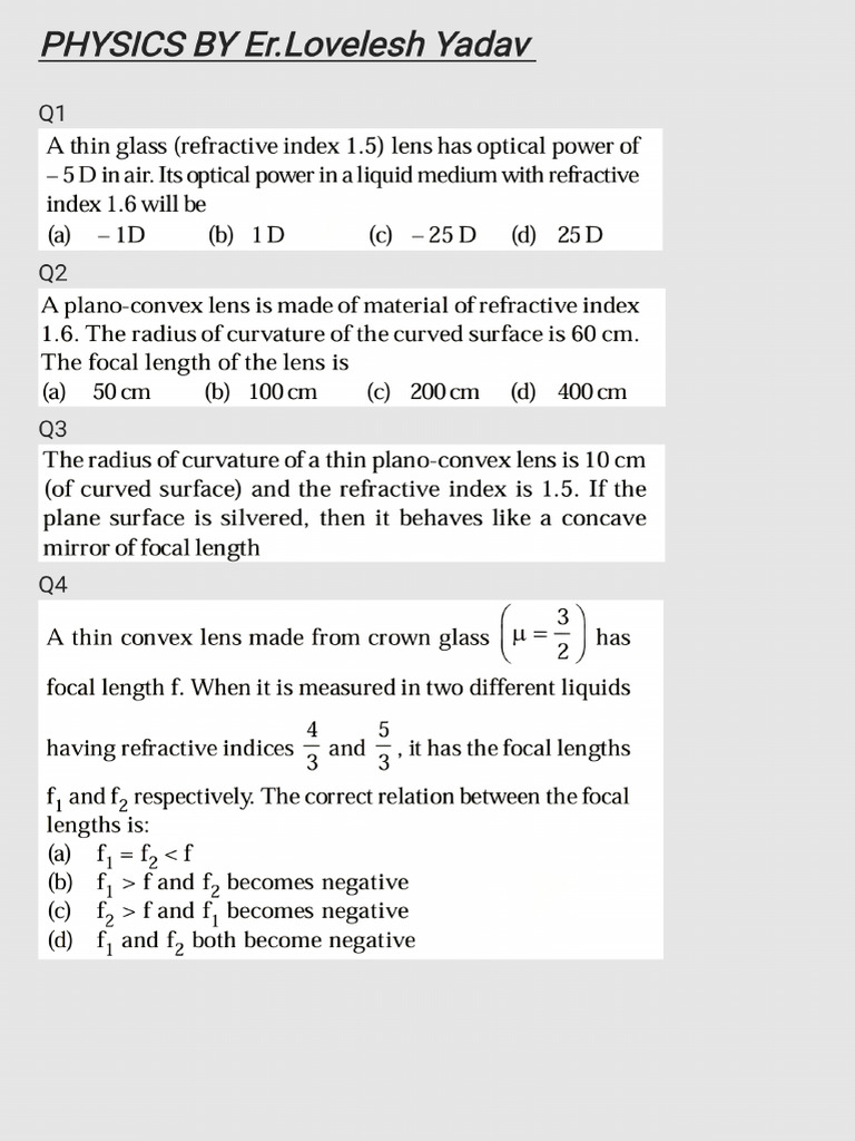 Physics Test 2 | PDF