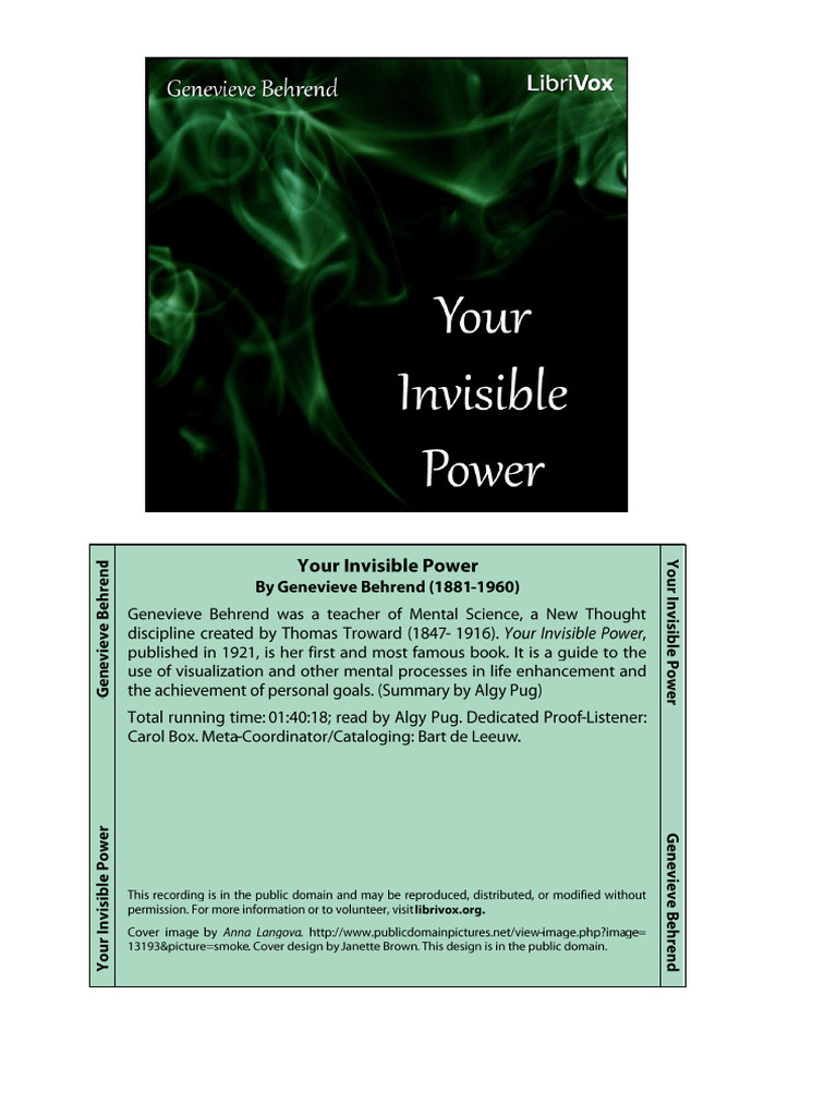 Your Invisible Power by Behrend PDF | PDF