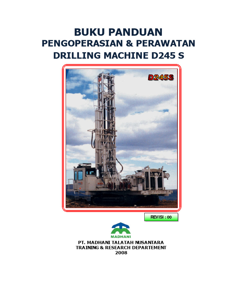 Panduan Operasional Drilling Machine D245S | PDF