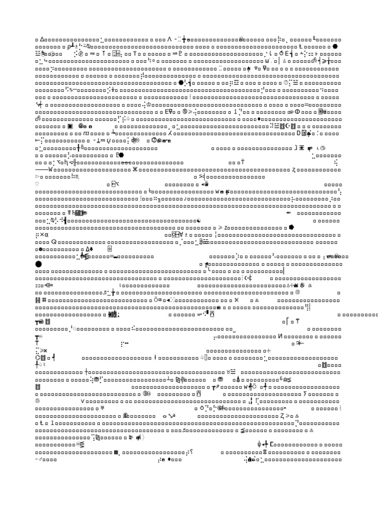 Unreadable Text Document | PDF