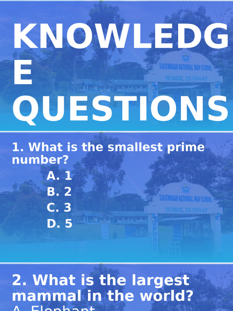 Knowledge Questions and MPS Guide | PDF | Learning