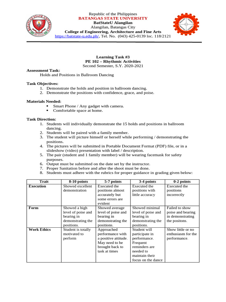 Learning Task 3 - Holdings | PDF