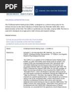 Autism Behavior Checklist for Parents | PDF | Autism | Behavioural Sciences