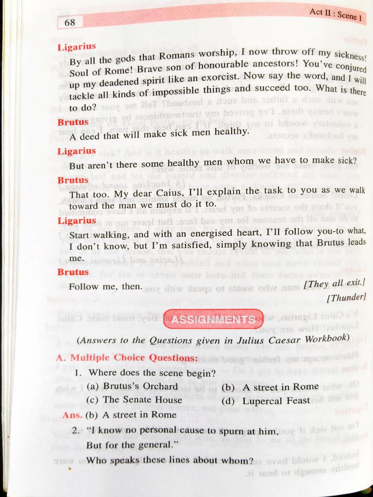 0875julius Caesar - Act 2 Scene 1 - Selina6142963514882827953 | PDF ...